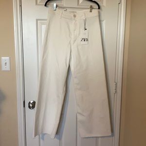 Zara High Waisted Wide Leg Jeans